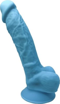 Голубой фаллоимитатор Model 1 - 17,6 см.  Цена 4 471 руб. Длина: 17.6 см. Диаметр: 3.5 см. Фаллоимитатор в реалистичной форме пениса на присоске. Страна: Китай. Материал: силикон.