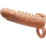 Телесная удлиняющая насадка Penis Sleeve Emmitt - 17 см.