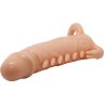 Телесная удлиняющая насадка Penis Sleeve Emmitt - 17 см.