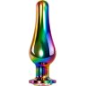 Радужная металлическая пробка Rainbow Metal Plug Large - 12,9 см.