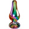 Радужная металлическая пробка Rainbow Metal Plug Large - 12,9 см.