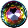 Радужная металлическая пробка Rainbow Metal Plug Large - 12,9 см.