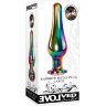 Радужная металлическая пробка Rainbow Metal Plug Large - 12,9 см.