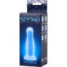 Голубая, светящаяся в темноте анальная втулка Kyle Glow - 10 см.