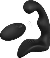 Черный вибромассажер простаты REMOTE BOOTY PLEASER