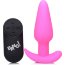 Розовая анальная вибропробка с пультом ДУ 21X Remote Control Vibrating Silicone Butt Plug - 10,4 см. - Розовая анальная вибропробка с пультом ДУ 21X Remote Control Vibrating Silicone Butt Plug - 10,4 см.