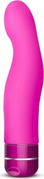 Ярко-розовый вибромассажер Gio - 20,3 см.