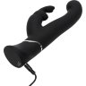 Черный вибратор-кролик G-Spot Stroking Vibrator - 24,2 см.