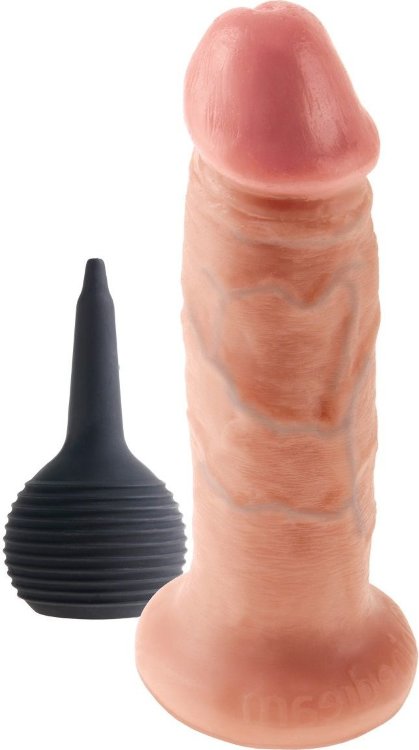 Фаллоимитатор с имитацией семяизвержения 6 Squirting Cock - 17,8 см.