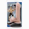 Телесный вибратор THE GOALIE 8INCH DILDO - 20,3 см.