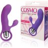 Фиолетовый вибромассажер COSMO с покрытым усиками клиторальным стимулятором