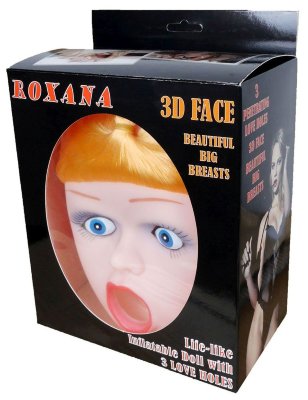 Надувная секс-кукла Roxana 3D Длина: 165 см. Надувная кукла любви с очаровательным 3D лицом и стоячим положением. Она натурального размера, имеет натуральные волосы, красивую большую грудь и 3 любовных отверстия. Рост: 165 см. Страна: Польша. Материал: термопластичная резина (TPR).