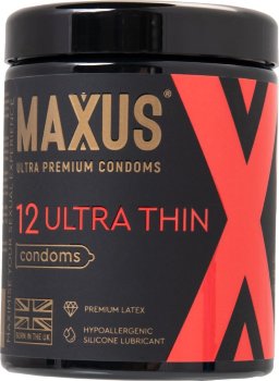 Ультратонкие презервативы MAXUS Ultra Thin - 12 шт.