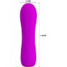 Лиловый мини-вибратор Allen - 11,6 см.