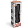 Черный вибратор-реалистик 8 Girthy Realistic Vibrator - 24,5 см.