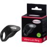 Черное эрекционное виброкольцо Vibro Lust Ring