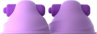 Фиолетовые виброприсоски-стимуляторы на соски Vibrating Nipple