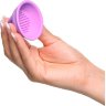 Фиолетовые виброприсоски-стимуляторы на соски Vibrating Nipple