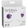 Фиолетовые виброприсоски-стимуляторы на соски Vibrating Nipple