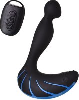Чёрно-синий массажер простаты Erotist Third
