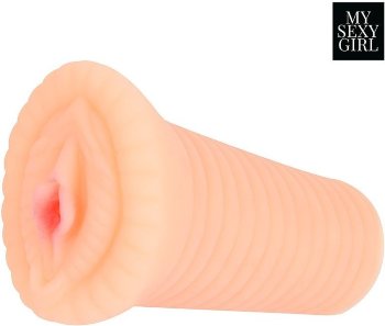 Реалистичный мастурбатор-вагина телесного цвета с вибрацией