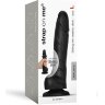 Черный фаллоимитатор Strap-On-Me Sliding Skin Realistic Dildo size L