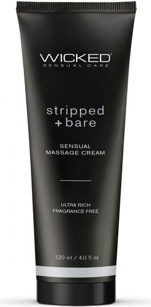 Массажный легкий крем WICKED Stripped plus Bare - 120 мл.