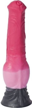 Розовый фаллоимитатор Пони - 24,5 см.