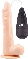 Телесный вибратор-реалистик 8.5 Vibrating Beginner Dildo - 21,5 см.