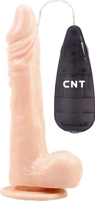 Телесный вибратор-реалистик 8.5 Vibrating Beginner Dildo - 21,5 см.
