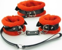 Набор с красным мехом BDSM Light
