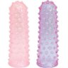 Набор из 2 пупырчатых насадок на пальцы FINGER SLEEVES PURPLE/PINK