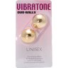 Шарики вагинальные золотые Vibratone dua-balls