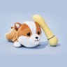Желтый вибратор G-точки Shibae Toys - 17,5 см.