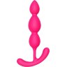 Розовый анальный стимулятор SILKY SMOOTH T-TEARDROP - 11 см.