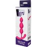 Розовый анальный стимулятор SILKY SMOOTH T-TEARDROP - 11 см.