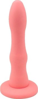 Розовая анальная насадка Paris Anal для пояса харнесс - 15,5 см.
