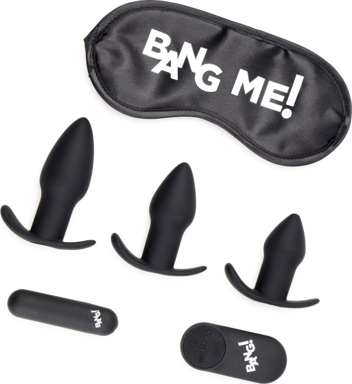 Набор для анальной стимуляции 28X Backdoor Adventure Remote Control 3 Piece Butt Plug Vibe Kit