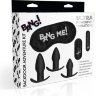 Набор для анальной стимуляции 28X Backdoor Adventure Remote Control 3 Piece Butt Plug Vibe Kit