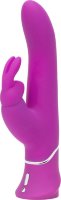 Лиловый вибратор Curve Thrusting Rechargeable Rabbit Vibrator - 24,1 см.