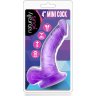 Фиолетовый фаллоимитатор на присоске NATURALLY YOURS 4INCH MINI - 12 см.