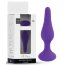 Фиолетовая анальная втулка Silcone Purple Plug Small - 10 см. - Фиолетовая анальная втулка Silcone Purple Plug Small - 10 см.