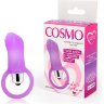 Лиловый вибростимулятор Cosmo с петелькой