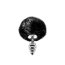 Серебристая анальная пробка с черным хвостиком Metal Anal Fluffly Twist Plug S - Серебристая анальная пробка с черным хвостиком Metal Anal Fluffly Twist Plug S