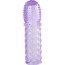 Насадка гелевая фиолетовая с точками, шипами и наплывами - 13,5 см.  Цена 660 руб. - Насадка гелевая фиолетовая с точками, шипами и наплывами - 13,5 см.