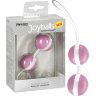 Нежно-розовые вагинальные шарики Joyballs Bicolored