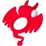 Красное эрекционное кольцо на пенис JOS COCKY DEVIL