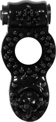 Чёрное эрекционное кольцо Rings Ringer  Цена 510 руб. Длина: 7 см. Диаметр: 3.2 см. Эрекционное кольцо с вибрацией из серии Rings подходит для продления эрекции и дополнительной стимуляции обоих партнеров. Кольцо изготовлено из прочного и эластичного материала и подходит для всех размеров. Внутренний диаметр - 1,7 см. Страна: Россия. Материал: термопластичная резина (TPR). Батарейки: 1 шт., тип LR754.