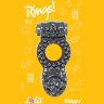 Чёрное эрекционное кольцо Rings Ringer