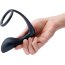Черное эрекционное кольцо со стимулятором простаты Ringer Cock Ring Plug - Черное эрекционное кольцо со стимулятором простаты Ringer Cock Ring Plug